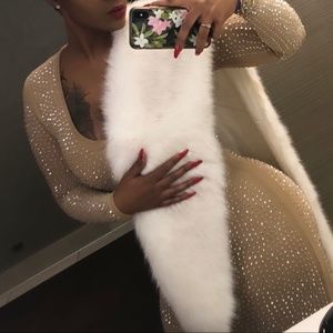 Form fitting sparkly dress